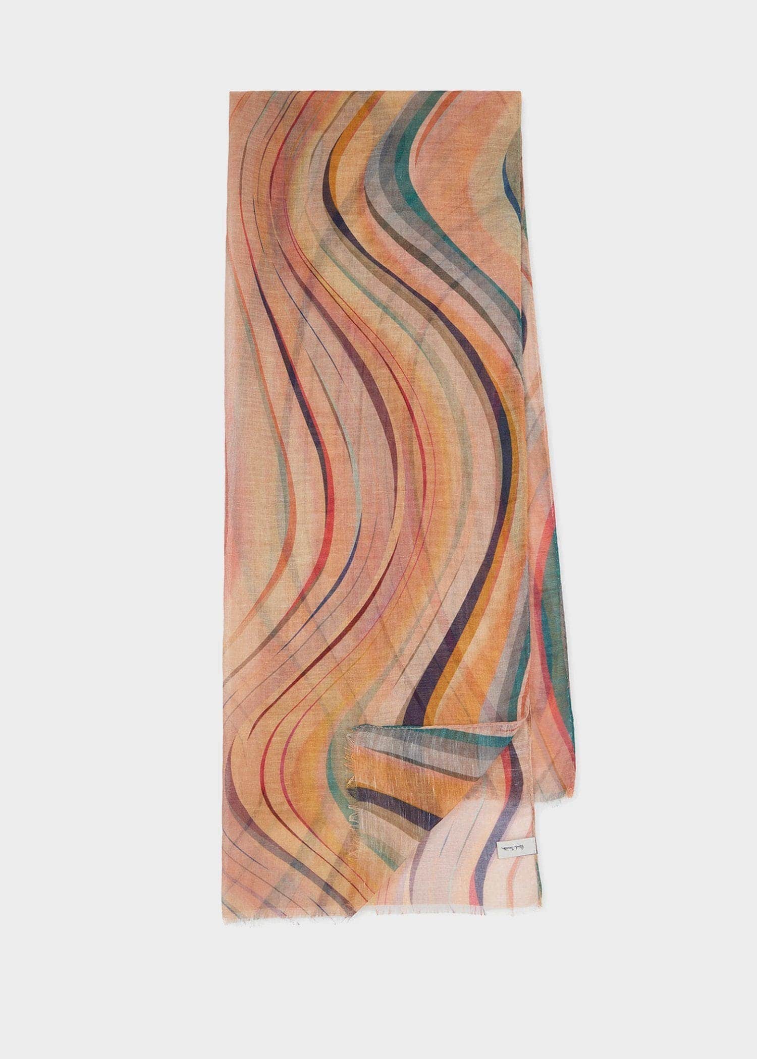 リネンブレンド Swirl スカーフ