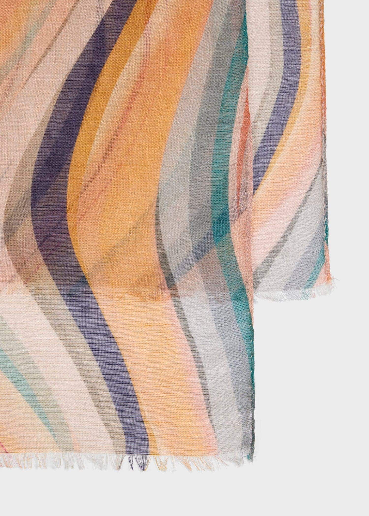 リネンブレンド Swirl スカーフ