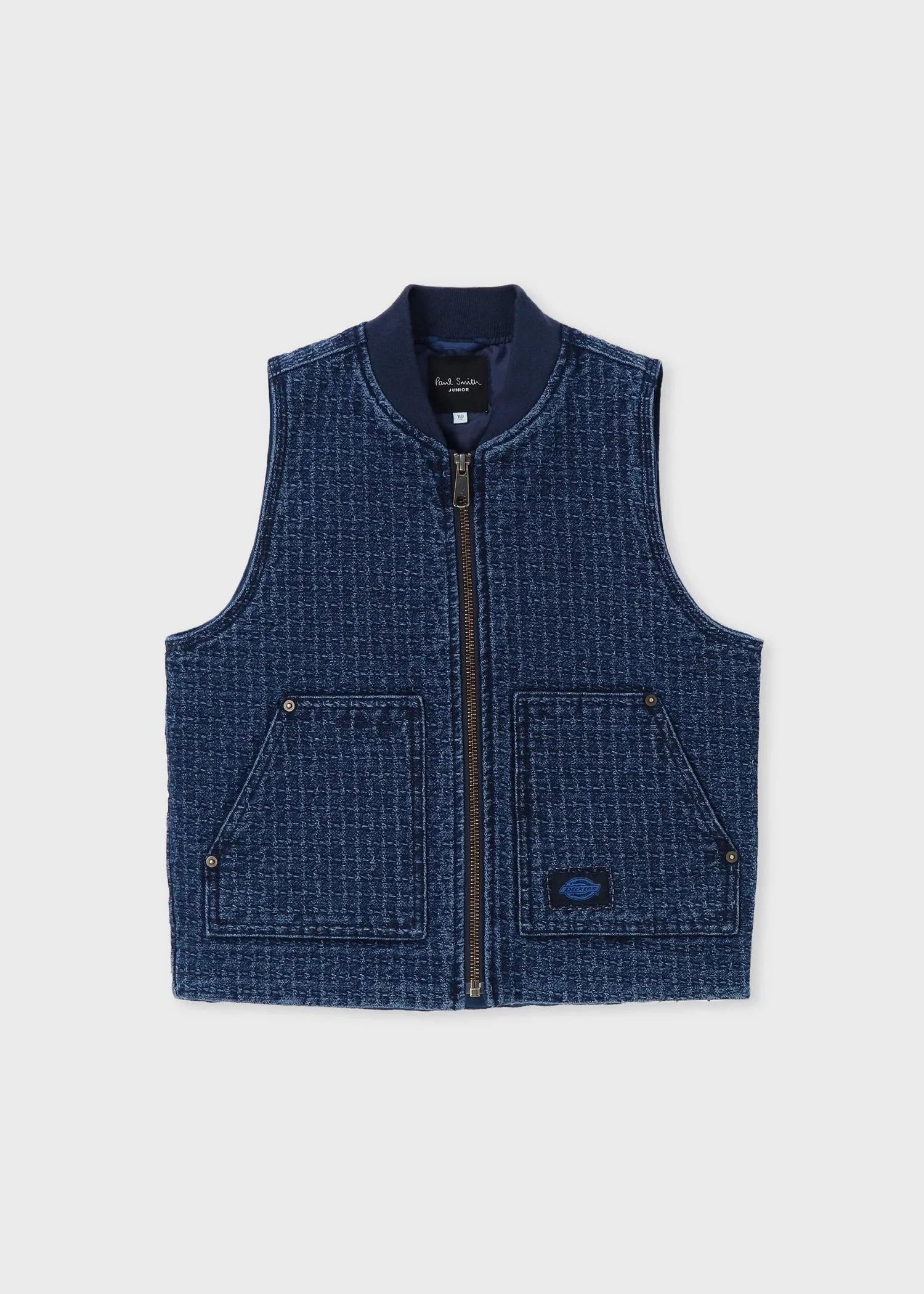 Dickies® × PS Paul Smith 刺し子デニム ジュニア ワークベスト